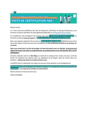 Certification J 7