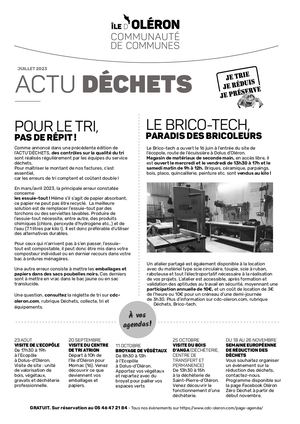 Actu Dechets Juillet 2023