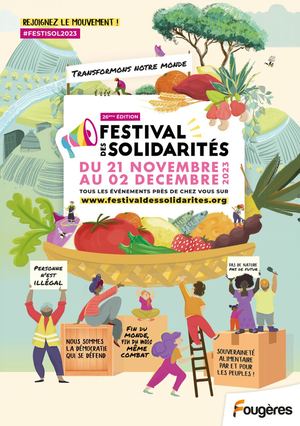 Programme Festival des Solidarités - Fougères 2023