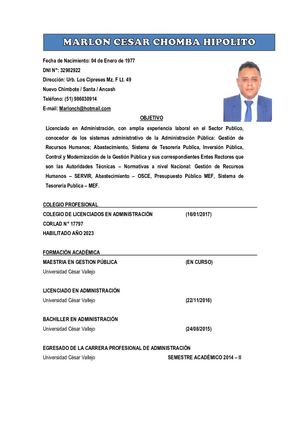 Cv Marlon Chomba