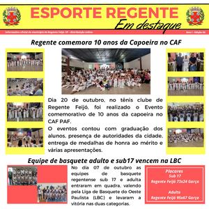 Sexta edição do Esporte Regente em destaque