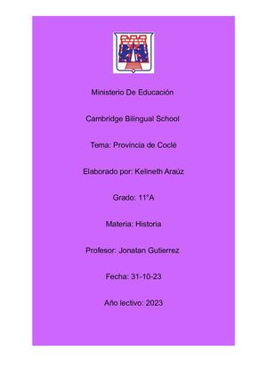 Provincia De Coclé (1)