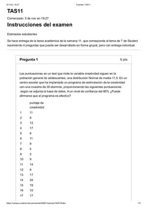 Examen Tas11 Estadistica