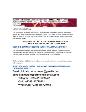 + 2348115729461 How To Join Illuminati Secret Society 666 World wide