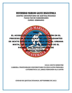 Informe De Seminario