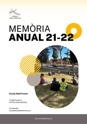 Memòria Anual 21 22 Versió Ce