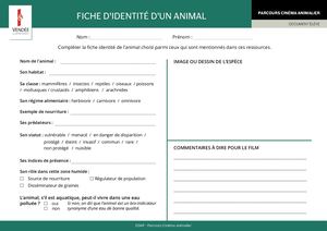 Fiche Identité Animal