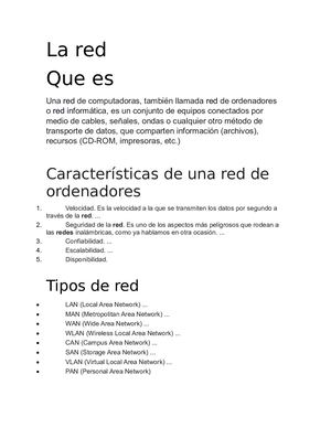 Que Es La Red