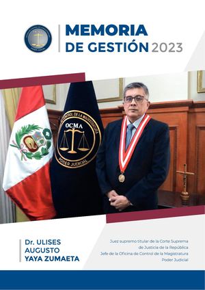Memoria De Gestión Ocma  2023