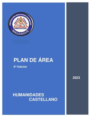 Plan De área De Castellano
