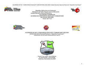 Acuerdos De Conv Esc Comun Alejandro Fuenmayor 2022 2023 Marzo 23