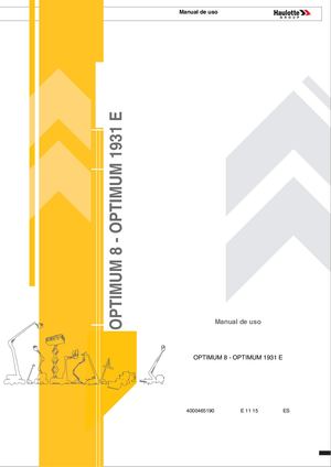 Manual De Uso Haulotte Optimum8 Serie Ce158528