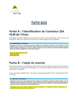 Tuto Dc2 - Réponses Aux Marchés Publics