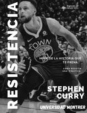 Portada De Revista Deporte Minimalista Blanco Y Negro