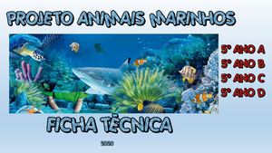 PROJETO ANIMAIS MARINHOS