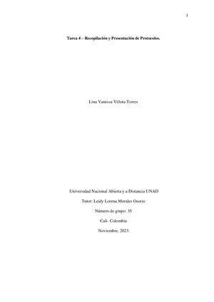Tarea 4 Recopilación y Presentación De Protocolos