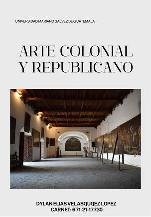 Revista Arte colonial y Republicano