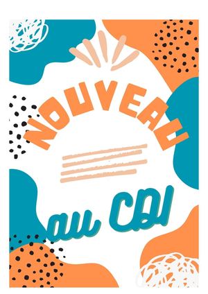 Affiche Nouveautés Cdi