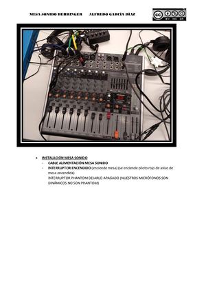 tutorial Mesa Sonido
