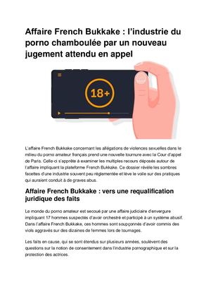 Affaire French Bukkake : l’industrie du porno chamboulée par un nouveau jugement attendu en appel
