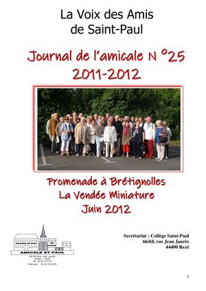 Amicale St Paul Rezé - journal 25 - 2023