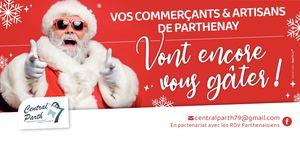 Chéquier de Noël - Des commerçants et artisans de Parthenay 2023 - 2024