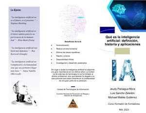 Inteligencia Artificial