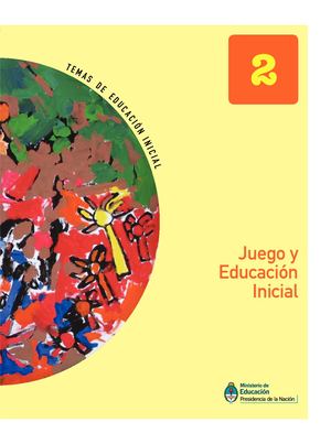 juego y educación inicial