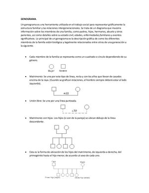 Genograma Y Ficha Social 1