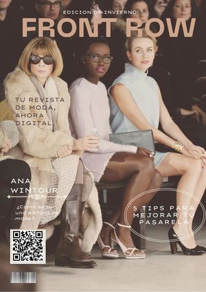 Portada Para Revista Sobre Actualidad, Moda Y Belleza Con Fotografía