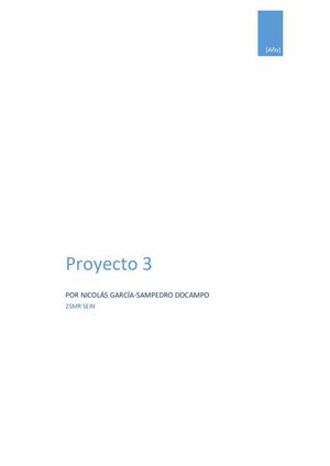 Proyecto 3 Nicolás García Sampedro Docampo