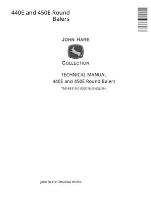 John Deere 440e, 450e Baler Technical Repair Manual