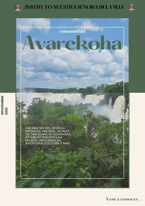 Portada Para Revista Sobre Turismo Rural Con Fotografía, Crema Y Verde Oscuro