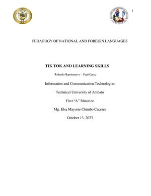 Tik Tok learning Skills