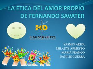 La Etica Del Amor Propio De Fernando Savater