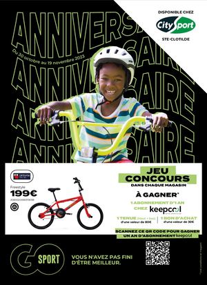 Catalogue Go Sport City Sport Du 30 Octobre Au 19 Novembre 2023