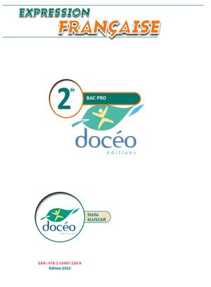 Ref 14 - Français 2nde Bac Pro