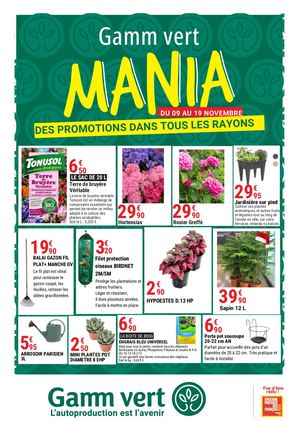 GAMM VERT MANIA - GAMM VERT REUNION NORD-EST