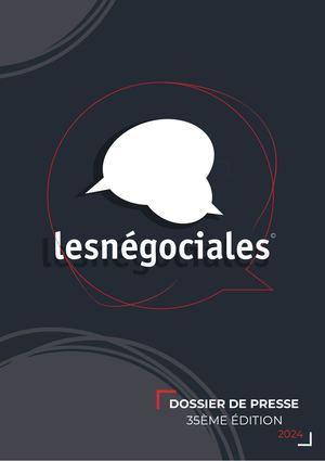 Dossier De Presse Les Négociales 35ème éDition