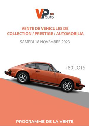 Catalogue de la vente de Collection et Prestige à Lorient