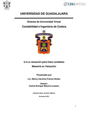 3 2 La Valuación Para Fines Contables