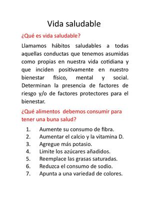 Vida Saludable