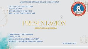 densificación Urbana