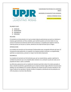 Modelos De Inventario