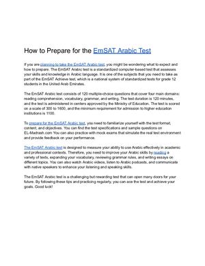 Em Sat Arabic Test