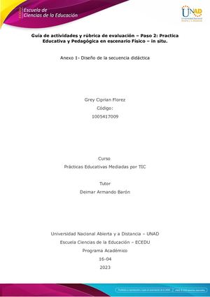 Anexo 1 Diseño De La Secuencia Didáctica Grey