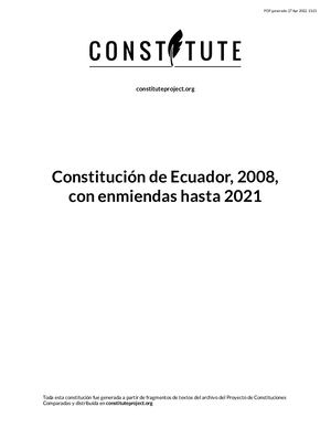 Constitución Con Enmiendas Hasta 2021
