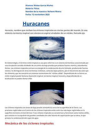 Huracanes