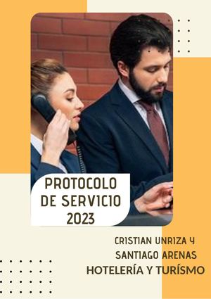 PROTOCOLO DE SERVICIO HOTELERO