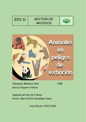 EXTINCION DE ESPECIES